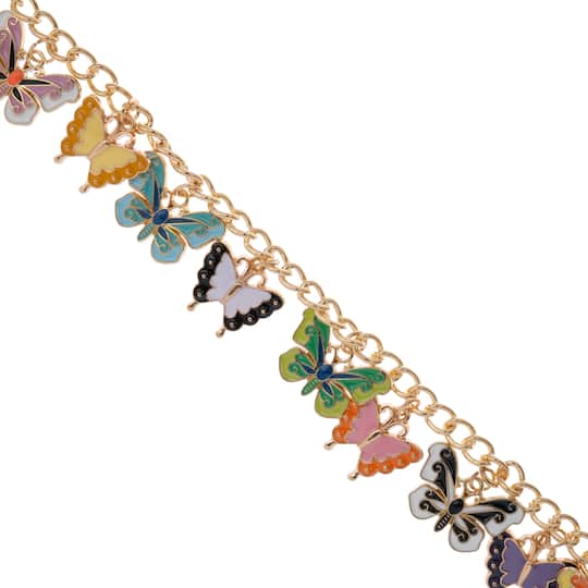 Mixed Enamel Metal Butterfly Charms, 10ct. by Bead Landing™